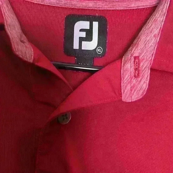 FJ Men’s golfing , Polo , tennis ,Shirt red and white shirt - Picture 3 of 4